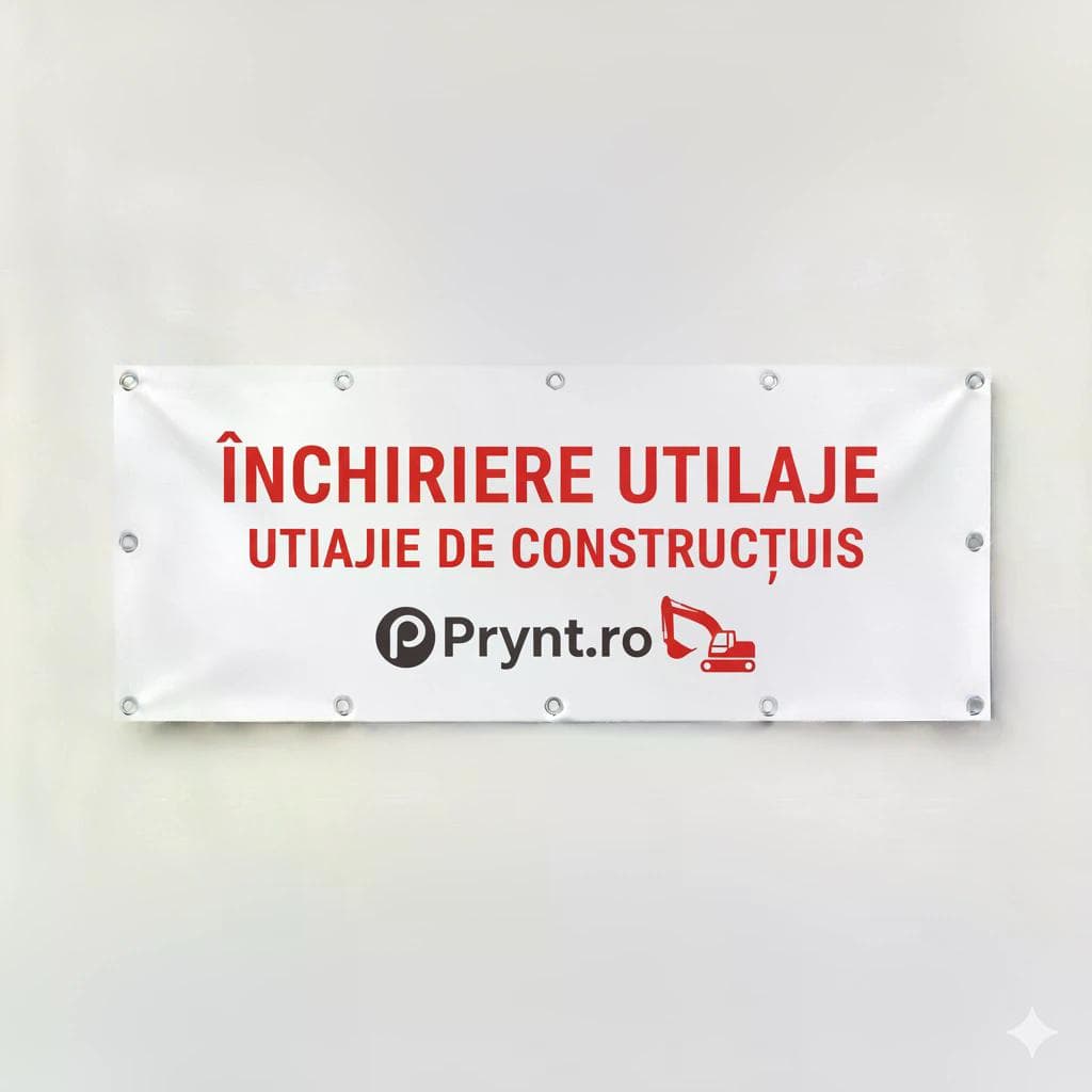 Banner închiriere Utilaje