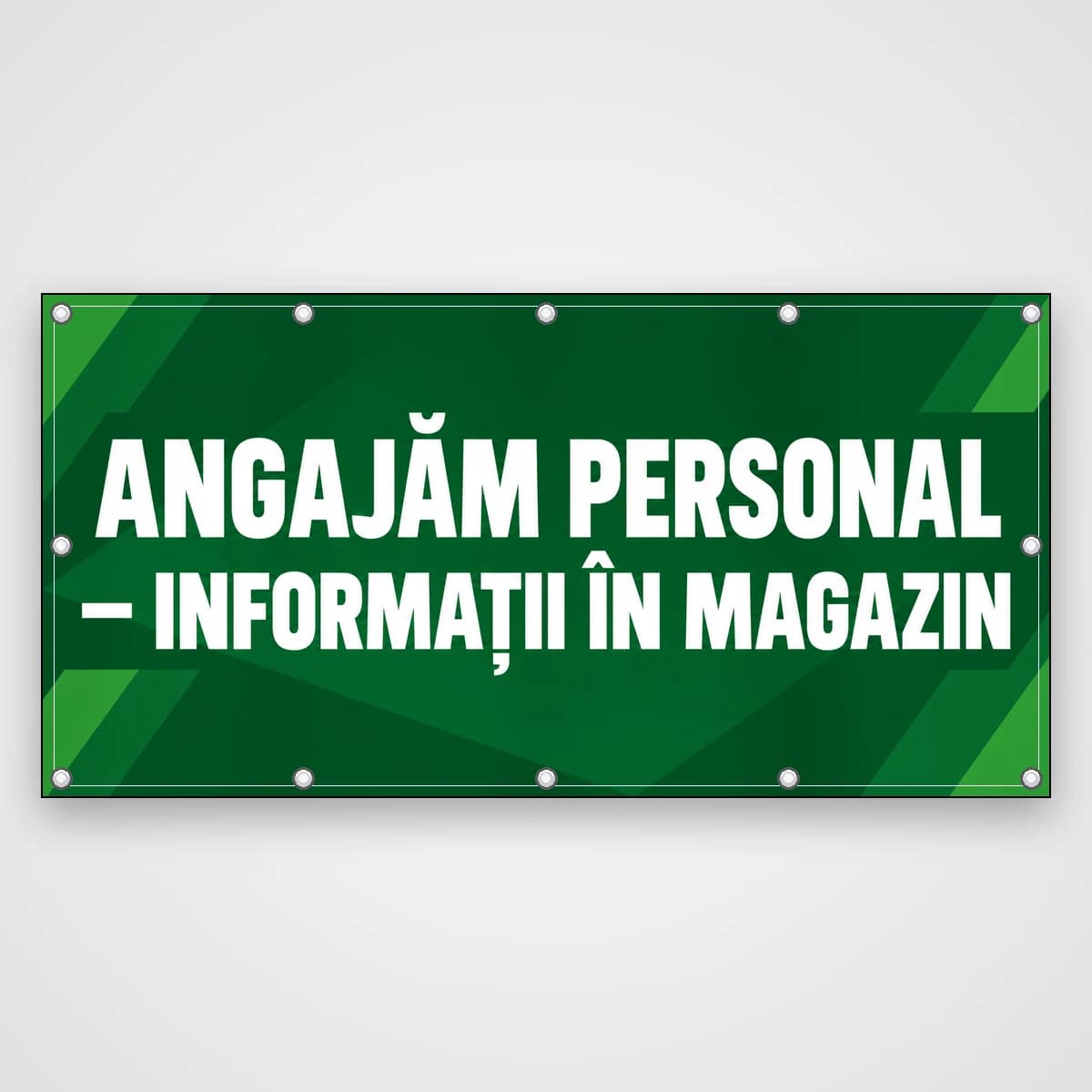 Banner Angajăm personal – informații în magazin