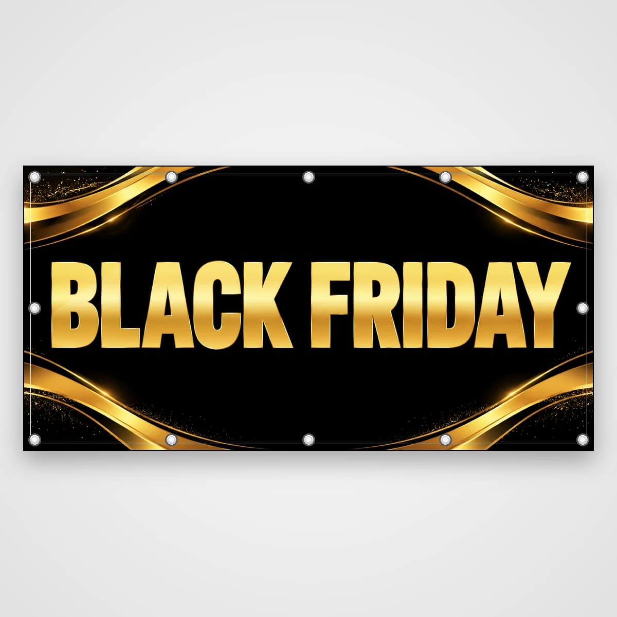 Banner Black Friday – negru și auriu