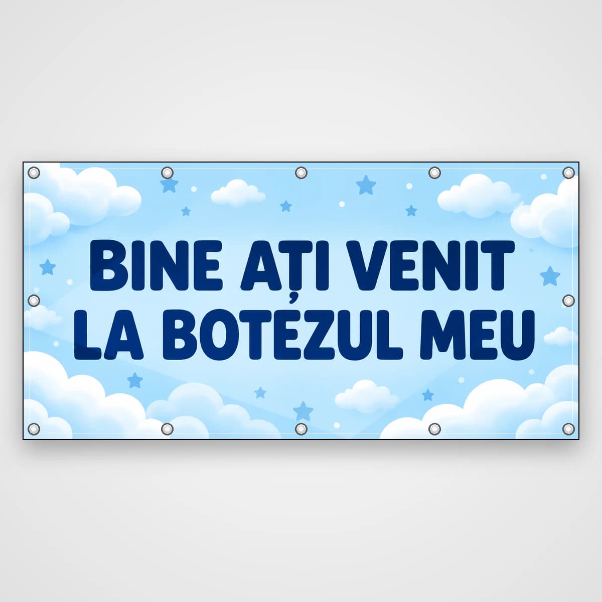 Banner Bine ați venit la botezul meu – băiețel