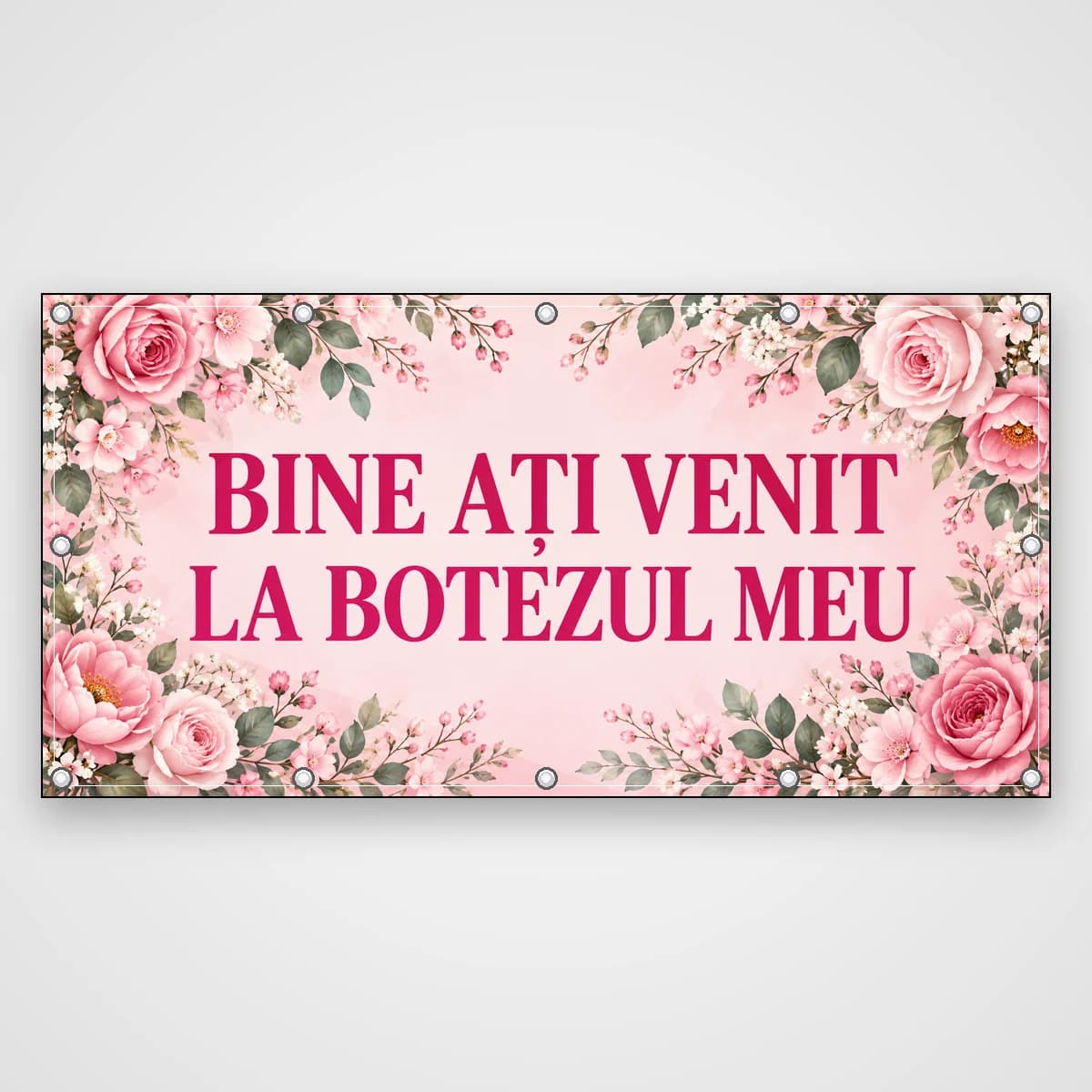 Banner Bine ați venit la botezul meu – fetiță