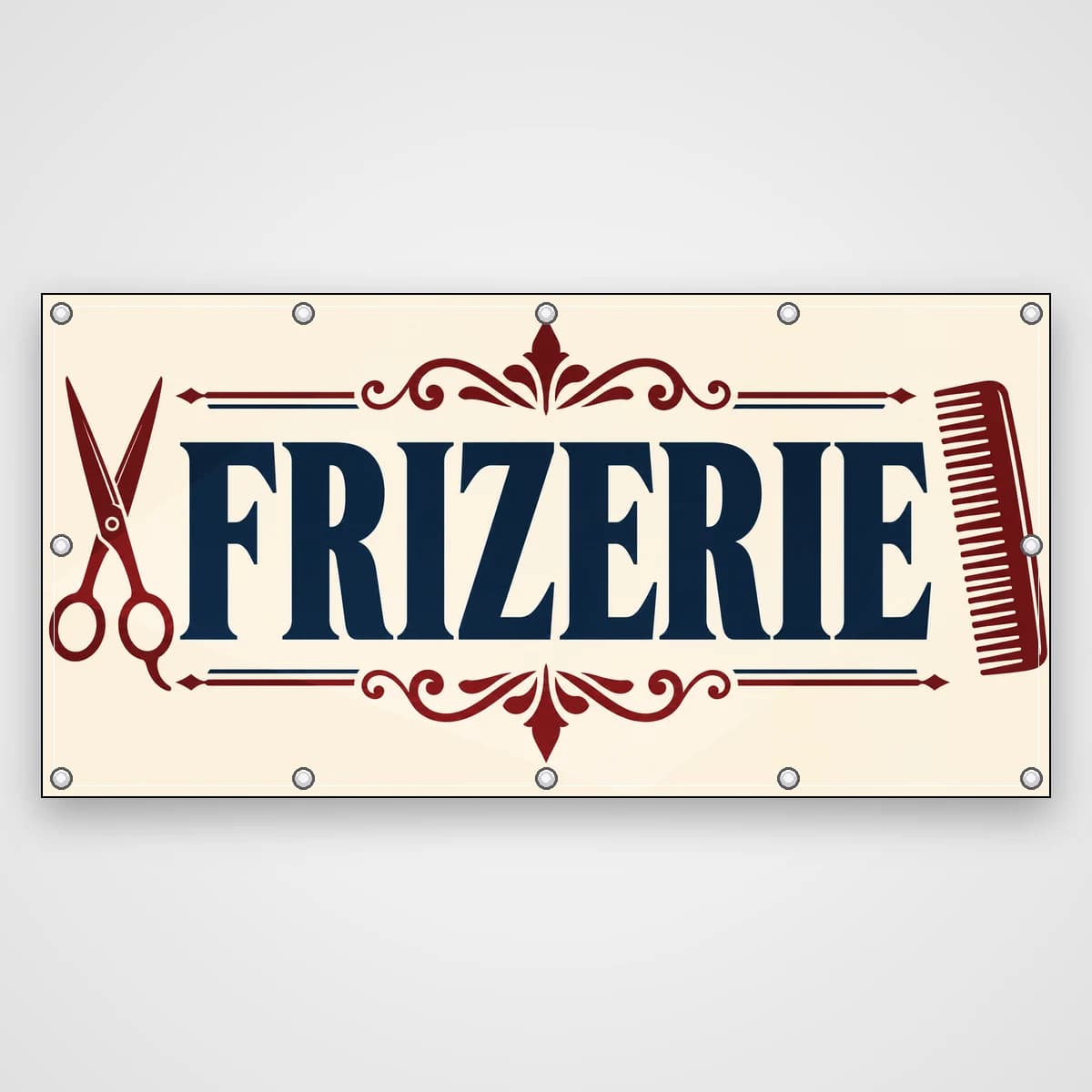 Banner Frizerie – stil retro