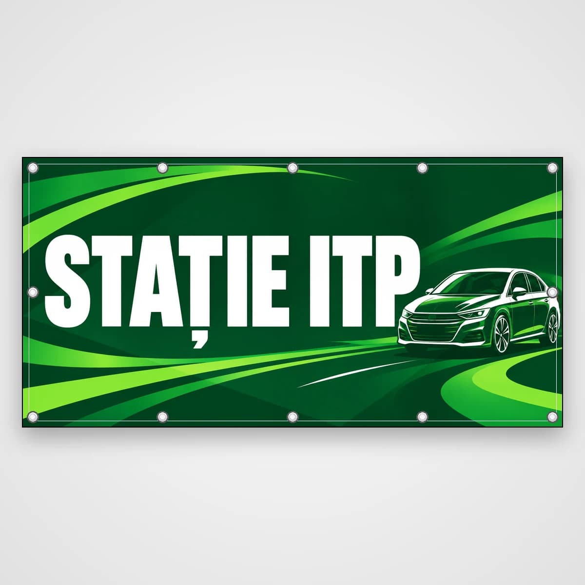 Banner Stație ITP – verde