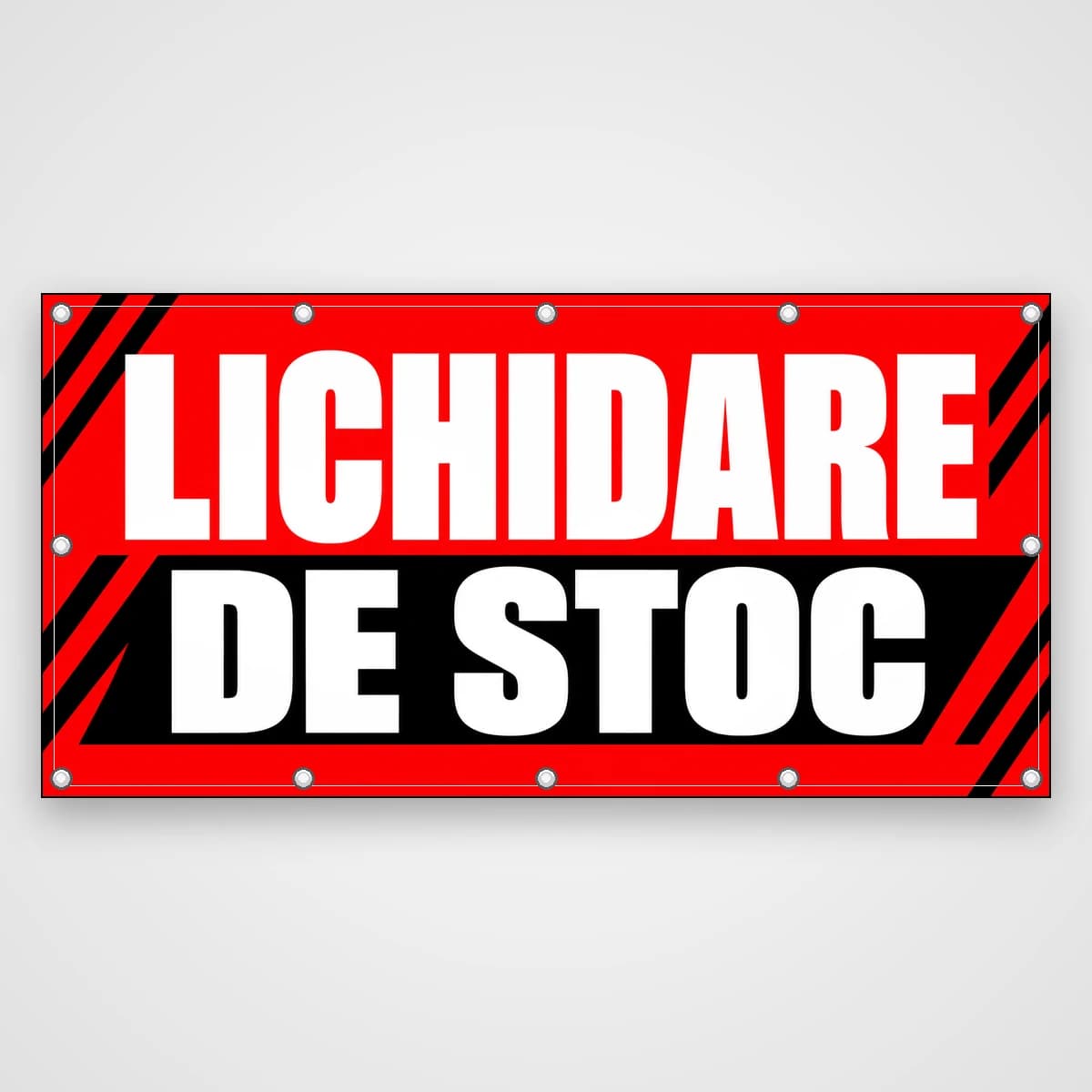 Banner Lichidare de stoc – roșu și negru