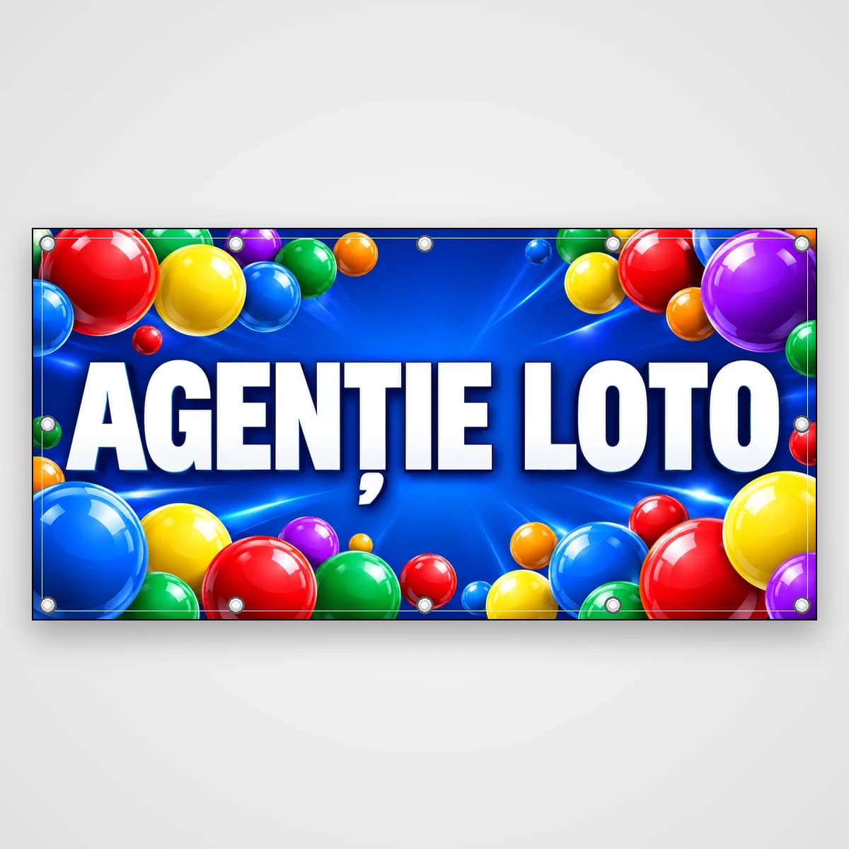 Banner Agenție loto – bile colorate