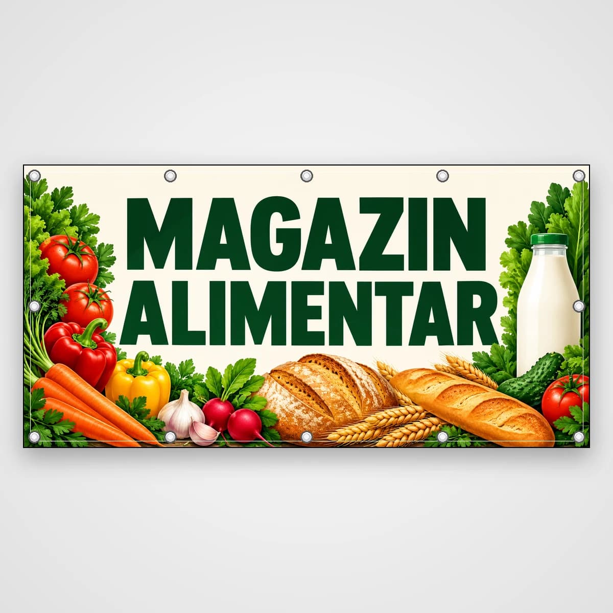 Banner Magazin alimentar – legume, pâine și lapte