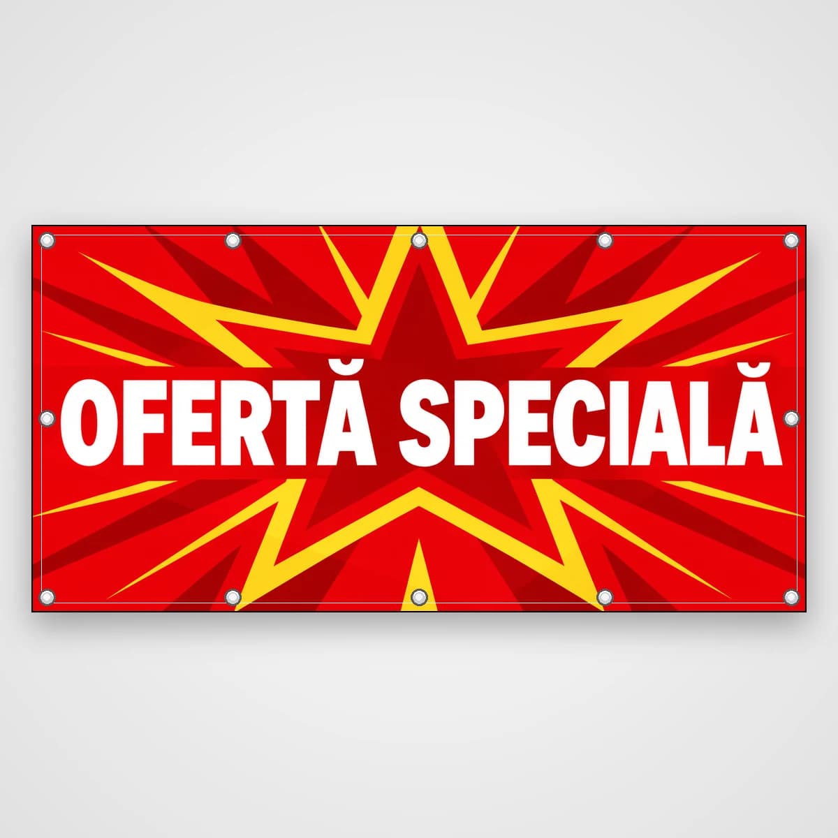 Banner Ofertă specială – stea roșie