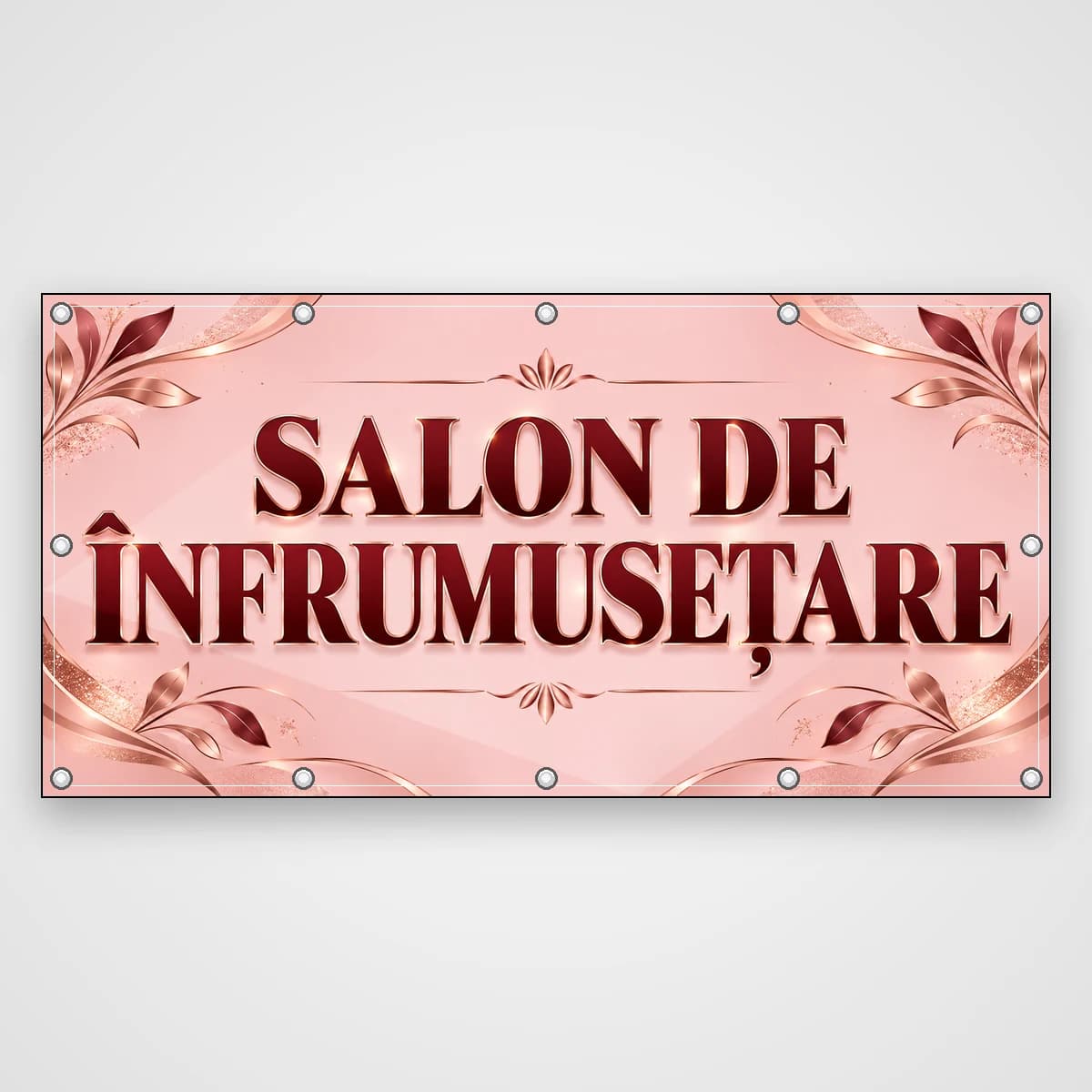 Banner Salon de înfrumusețare – roz auriu