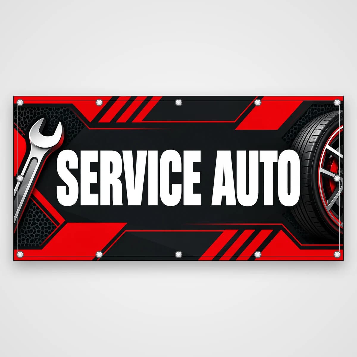 Banner Service auto – cheie și roată