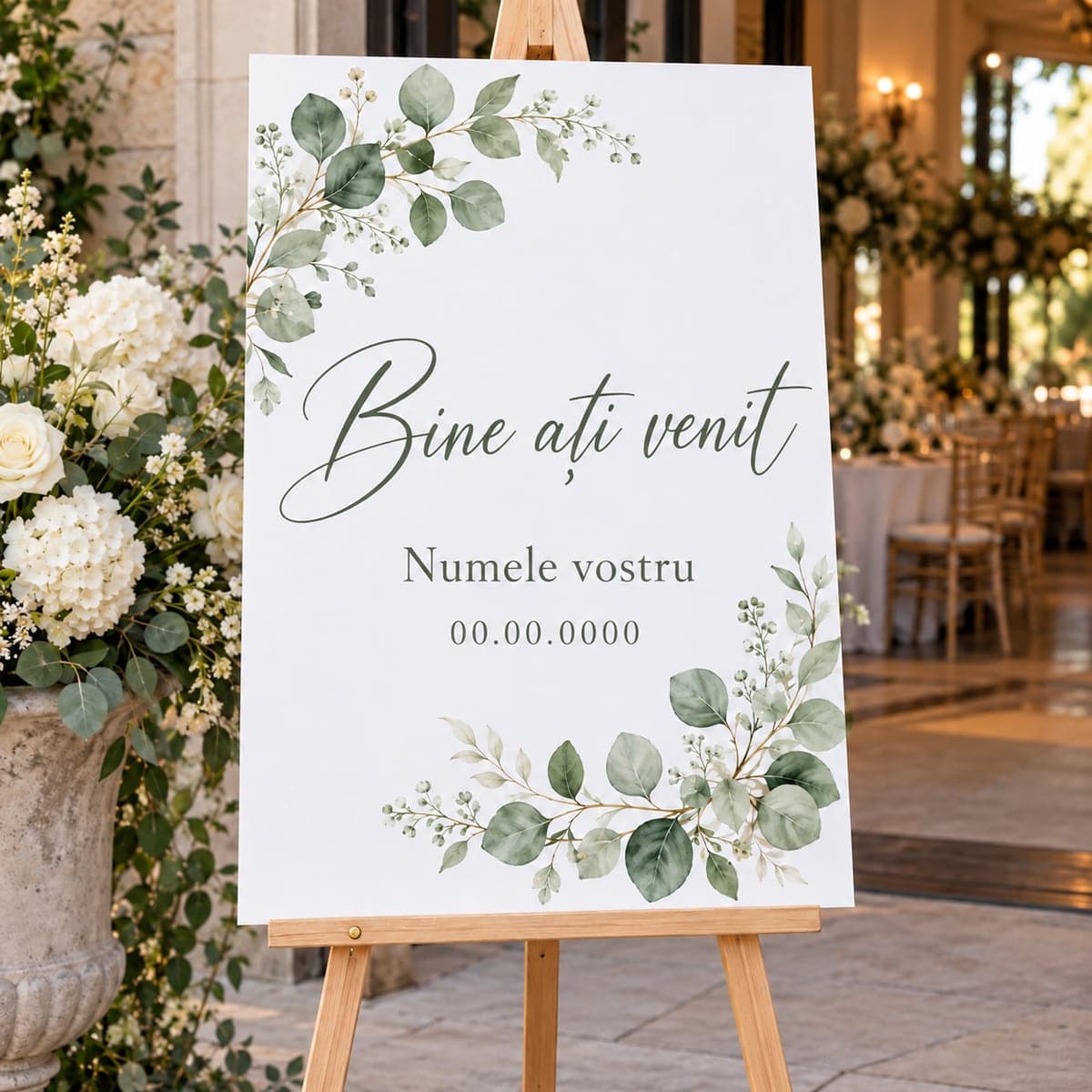 Model de prezentare: Panou de bun venit personalizat