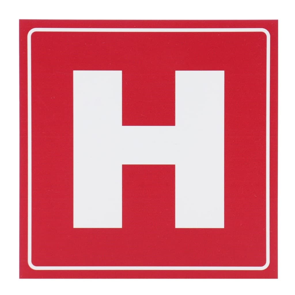 Semn Indicator Hidrant, PVC, 15 x 15 cm