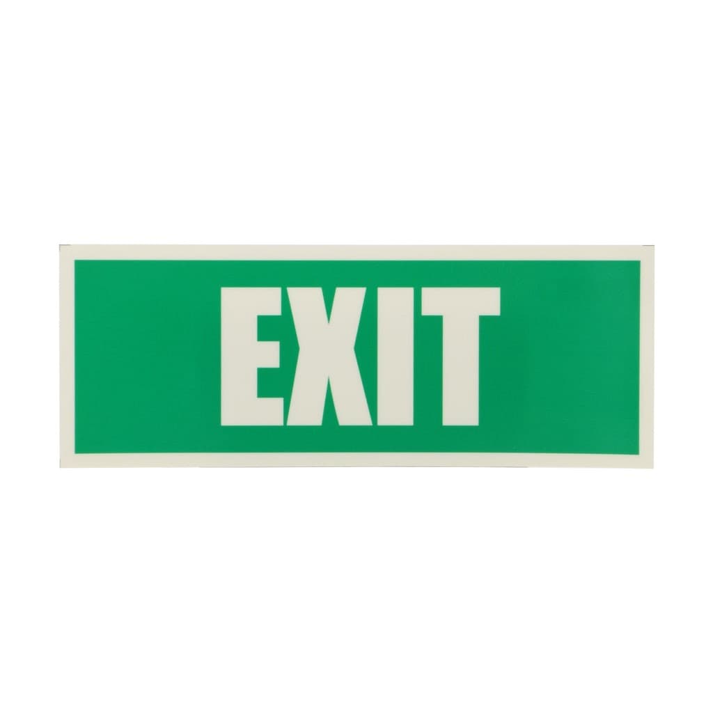 Indicator luminescent Exit, autocolant reflectorizant, 19.5 x 7.5 cm