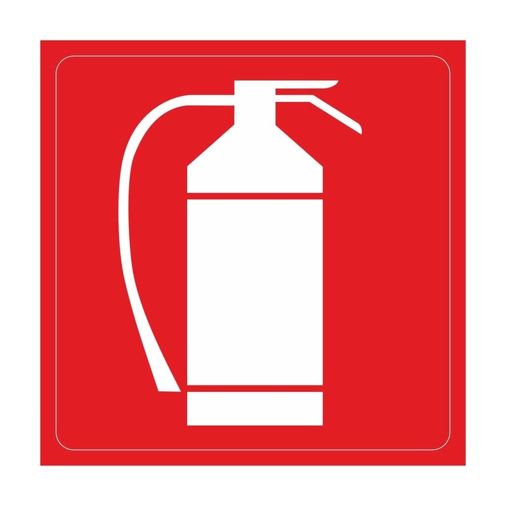 Semn Indicator Stingator, autocolant, 20 x 20 cm