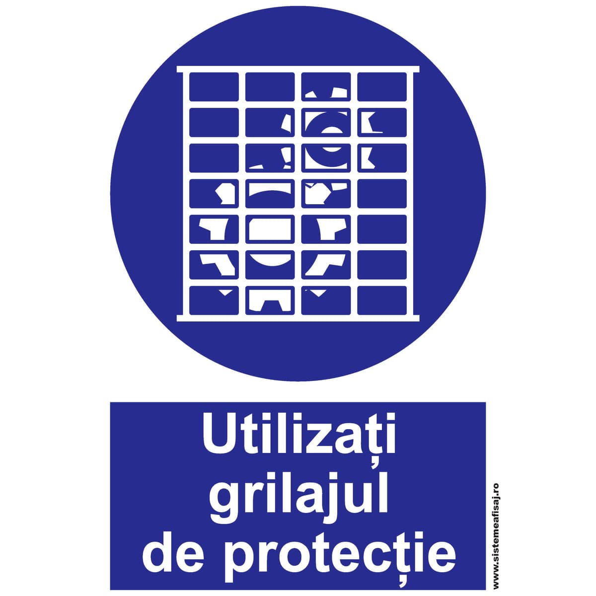 Semn Indicator Utilizati Grilajul De Protectie
