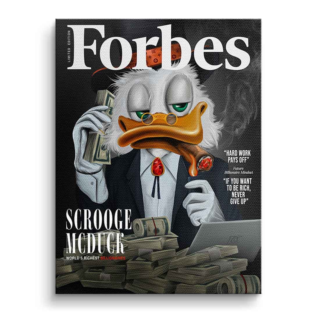 Canvas Billionaire Duck