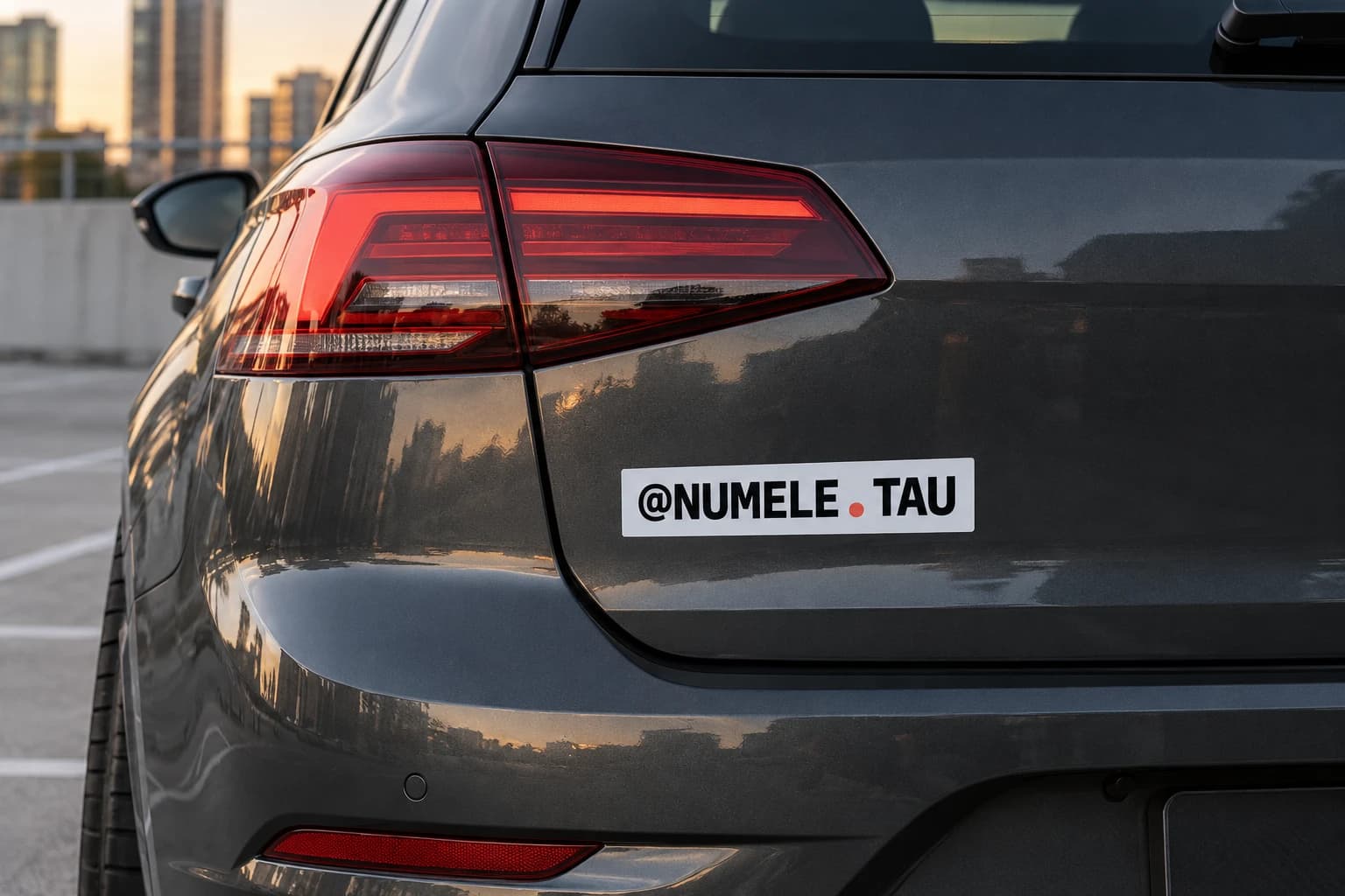 Autocolante auto cu numele de Instagram