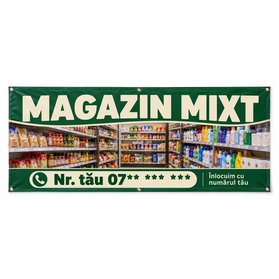Banner magazin mixt cu numărul tău