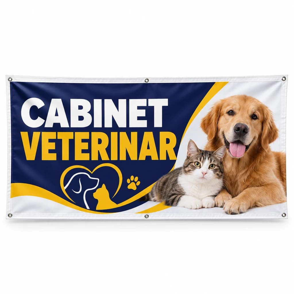 Banner cabinet veterinar – model fotografic
