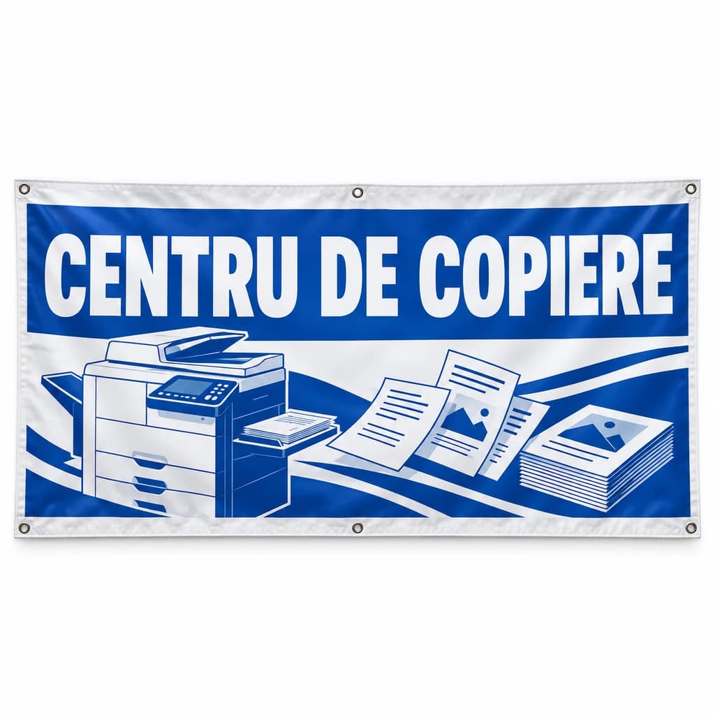 Banner centru de copiere – model clasic