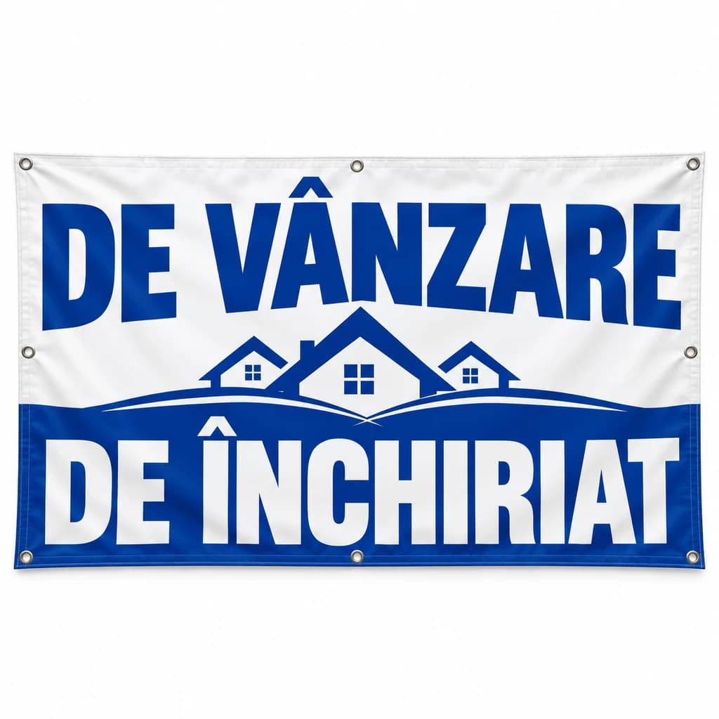 Banner de vânzare / de închiriat – model clasic 10