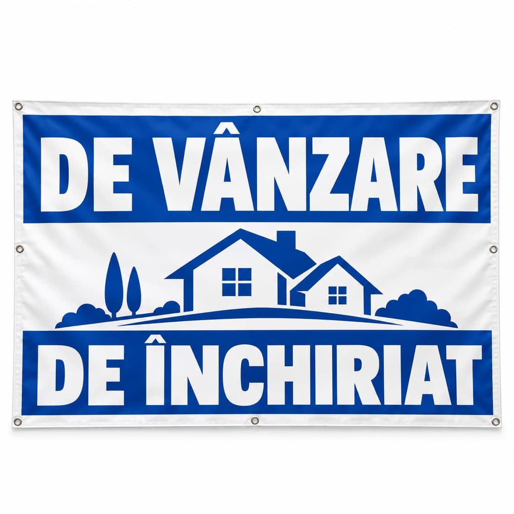 Banner de vânzare / de închiriat – model clasic