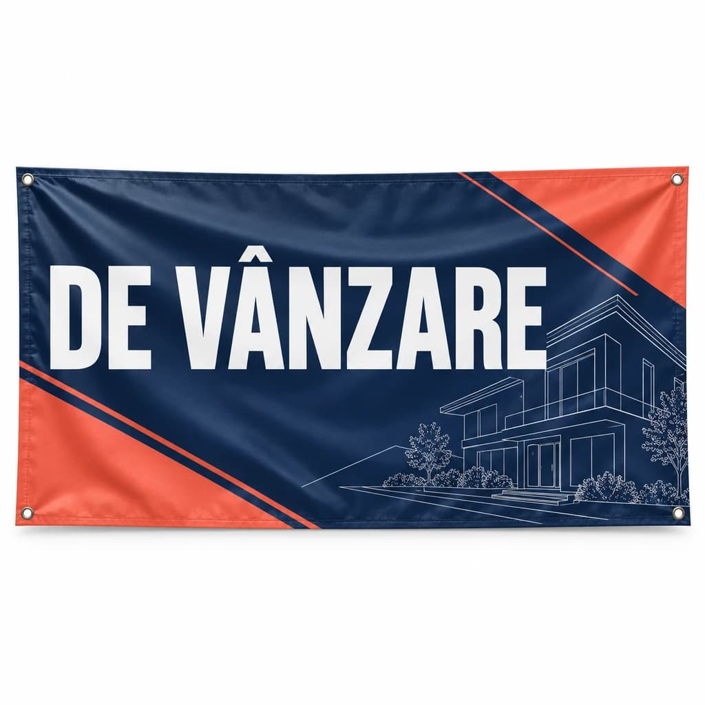Banner de vânzare – model geometric