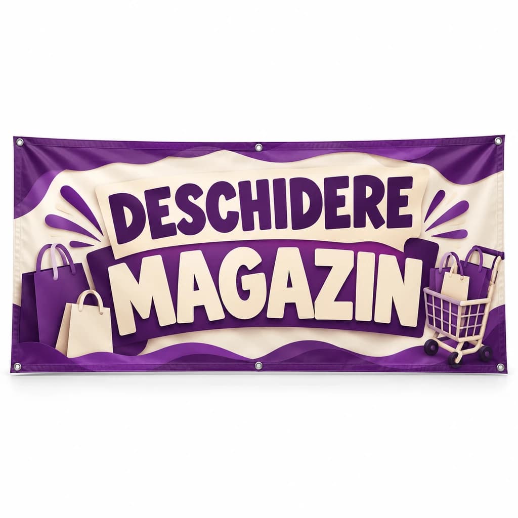 Banner deschidere magazin – model urban