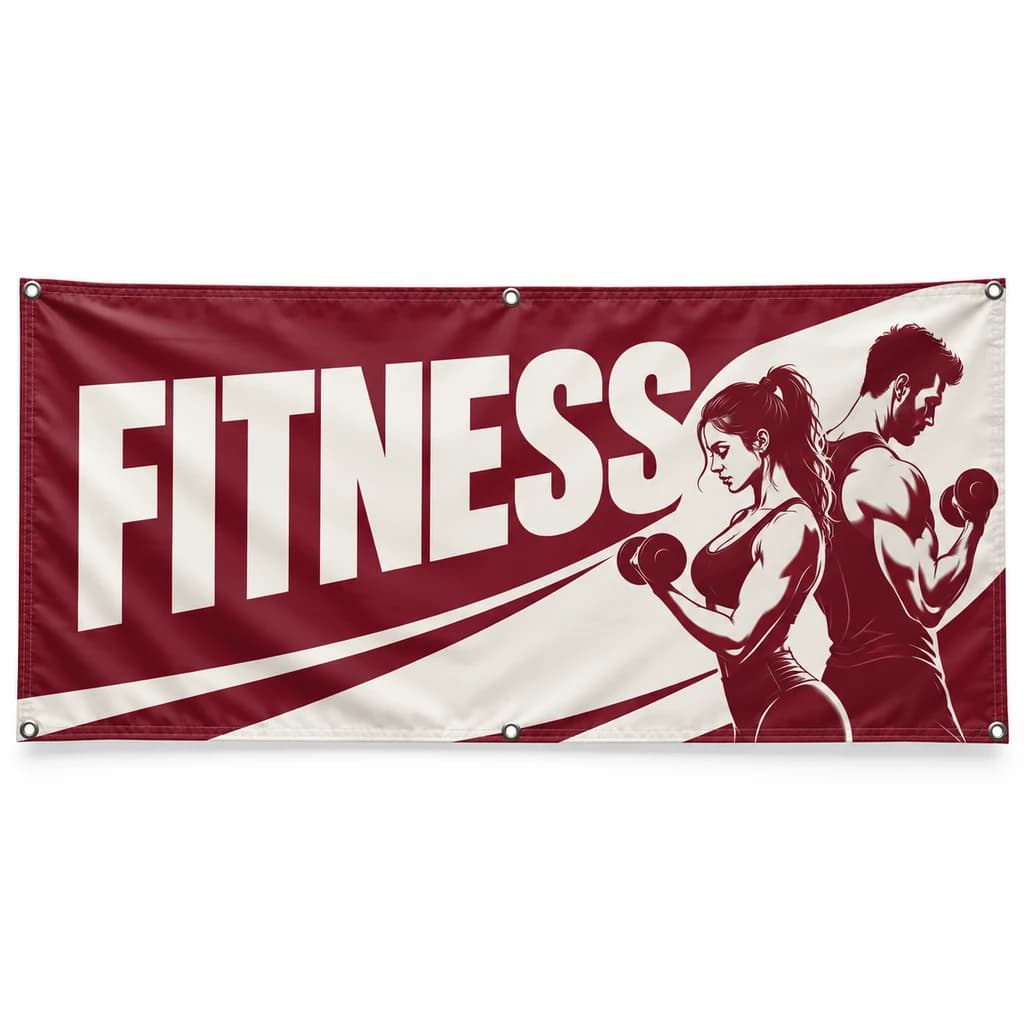 Banner fitness – model dinamic