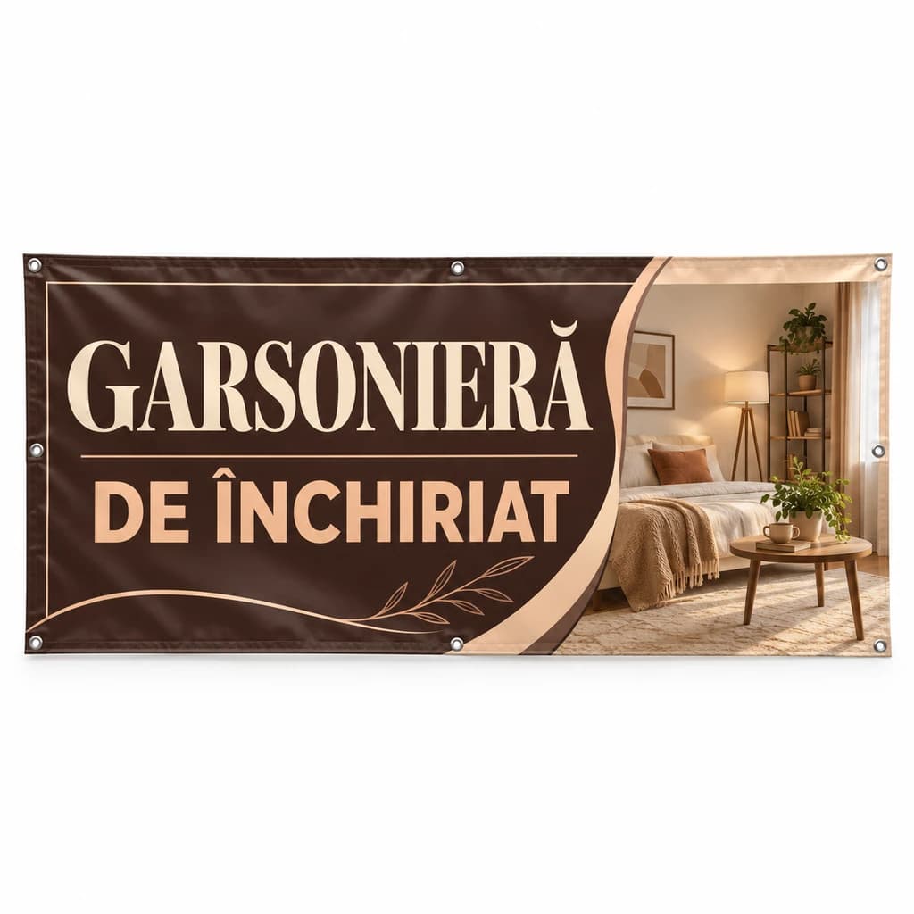 Banner garsonieră de închiriat – model elegant