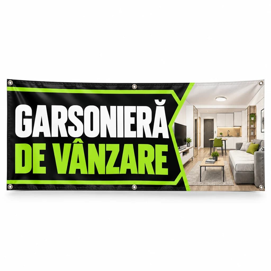 Banner garsonieră de vânzare – model compact
