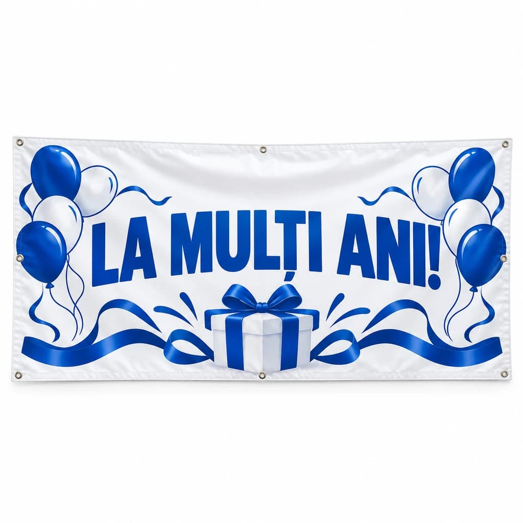 Banner la mulți ani! – model clasic