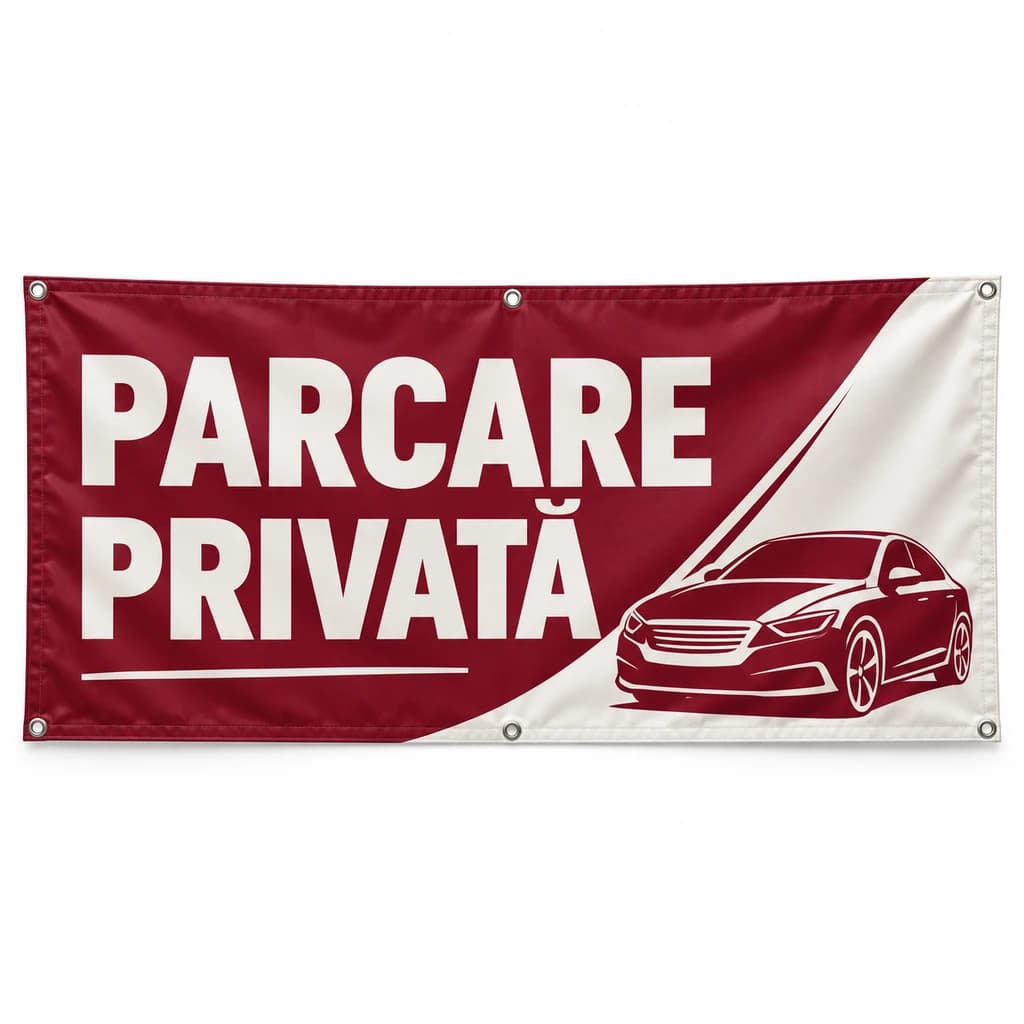Banner parcare privată – model dinamic