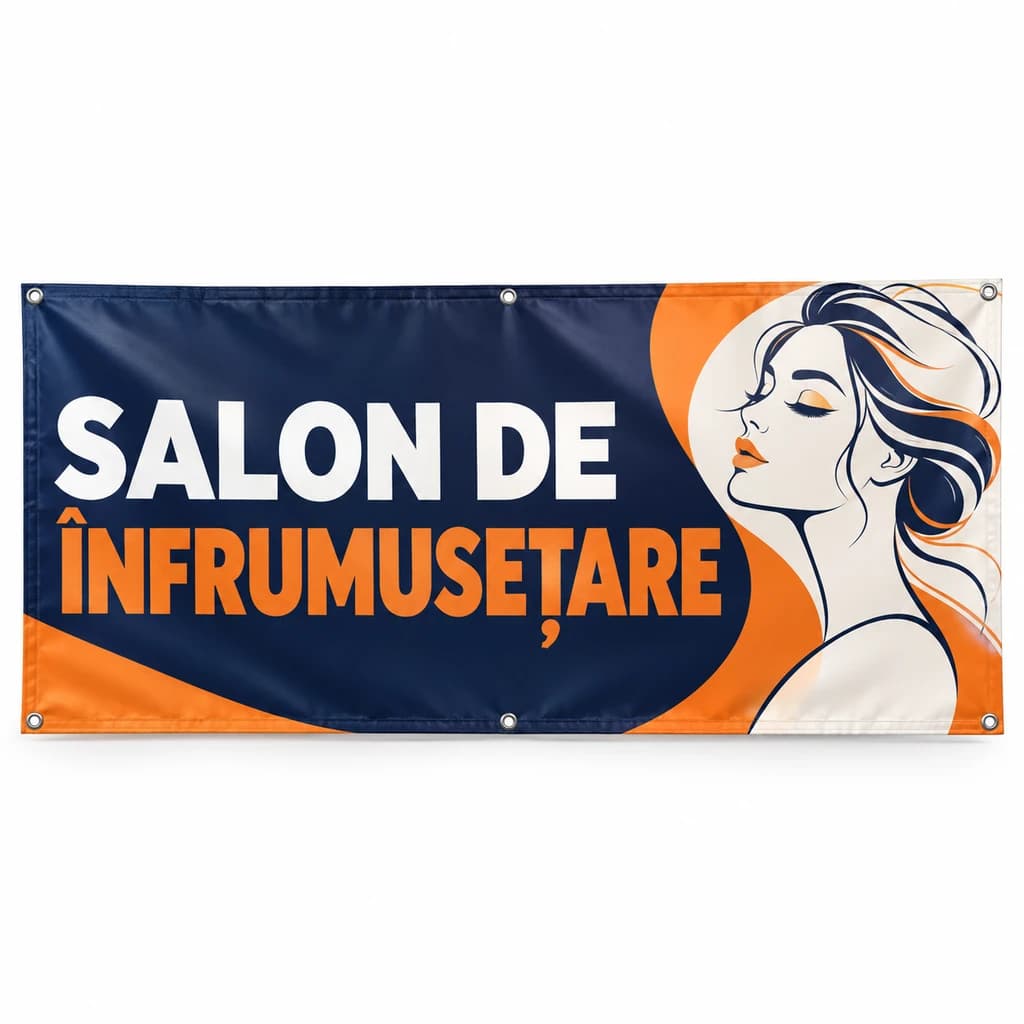 Banner salon de înfrumusețare – model contrast