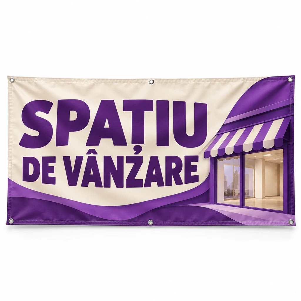 Banner spațiu de vânzare – model urban