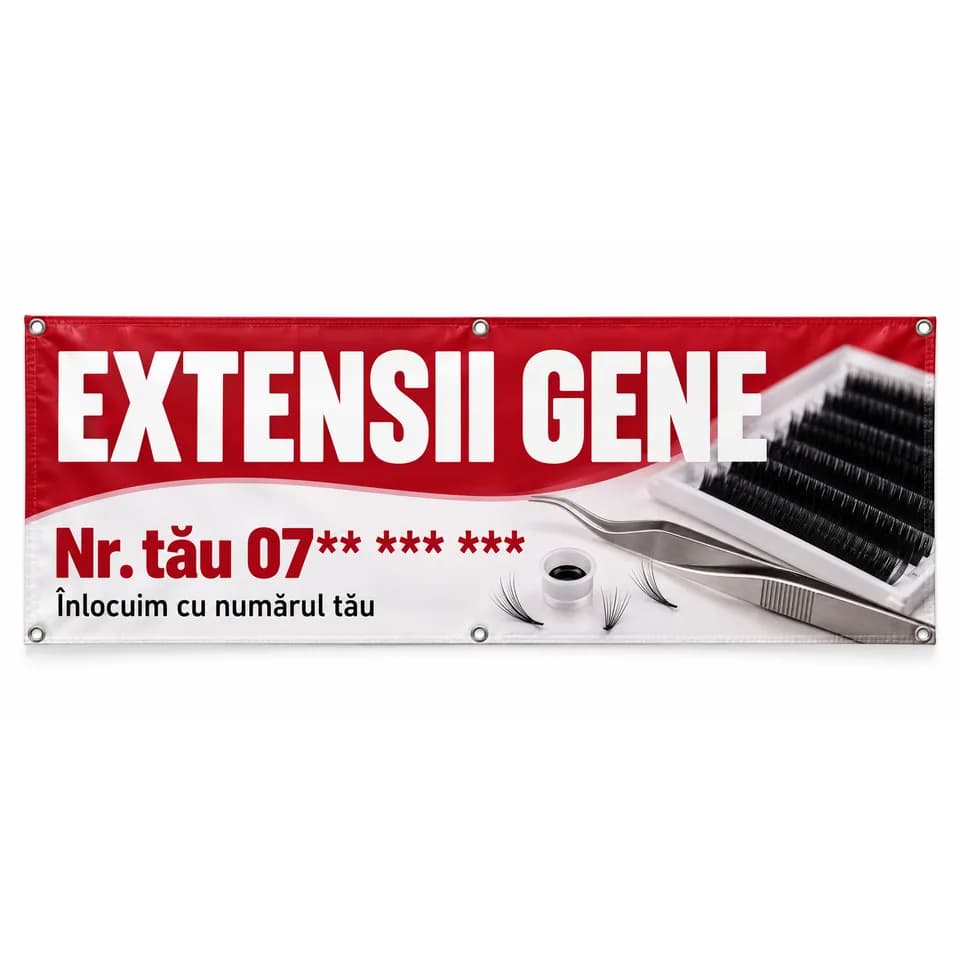 Banner extensii gene cu numărul tău