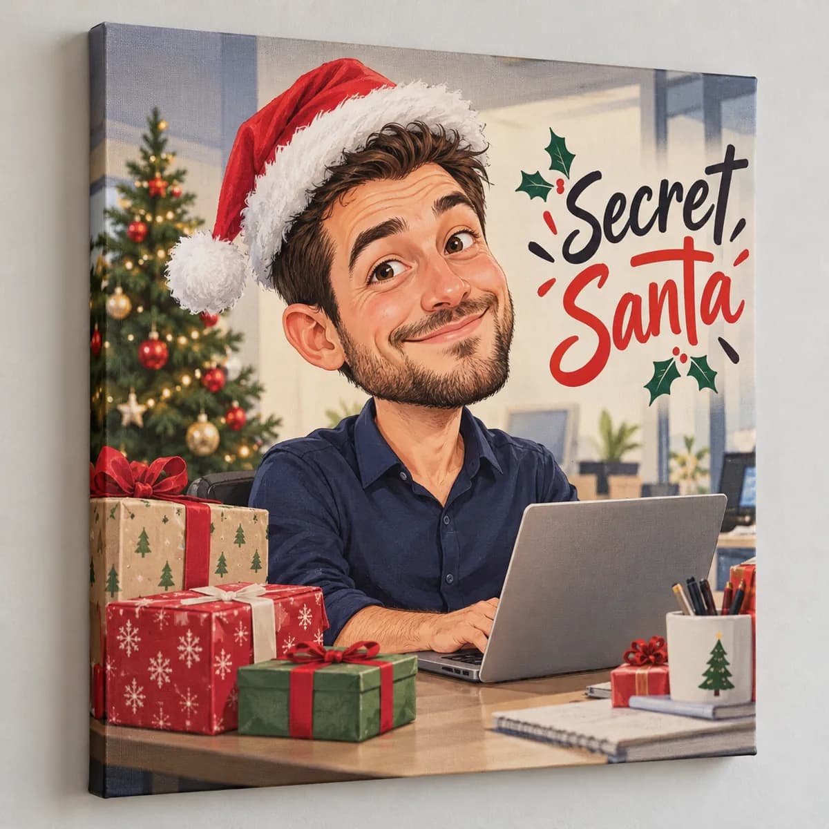 Caricatură Secret Santa pentru coleg
