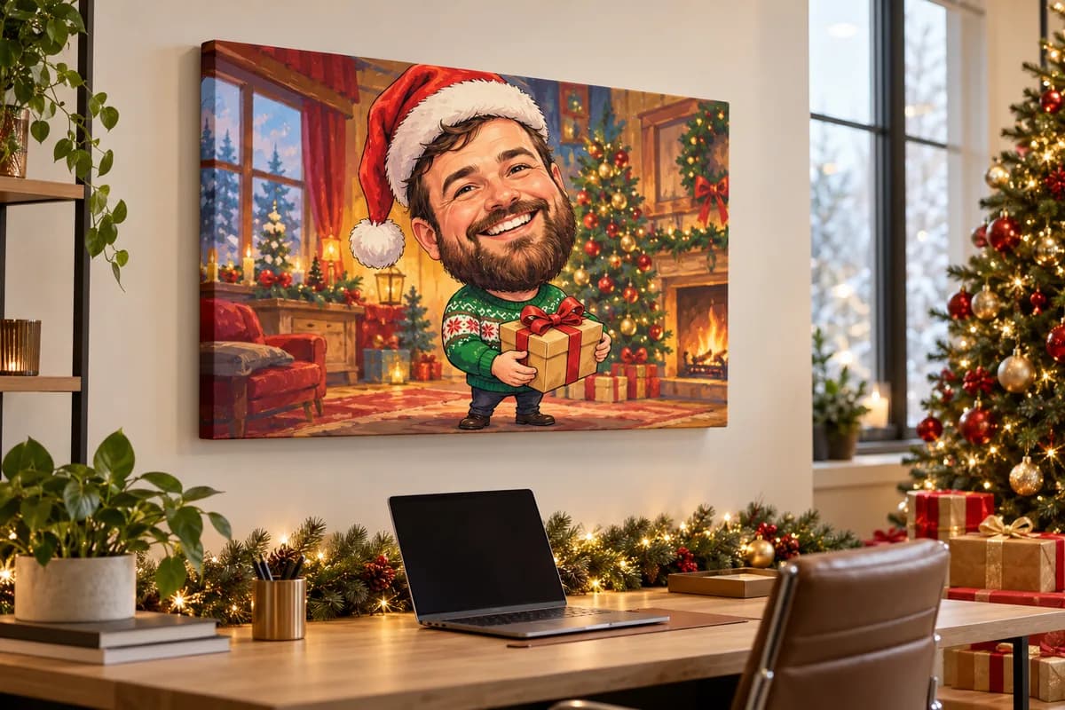 Exemplu de caricatură personalizată pe canvas 6
