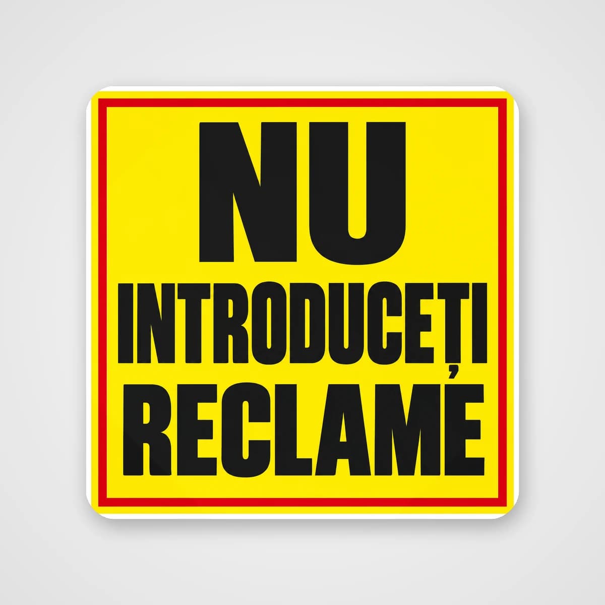 Autocolant cutie poștală Nu introduceți reclame