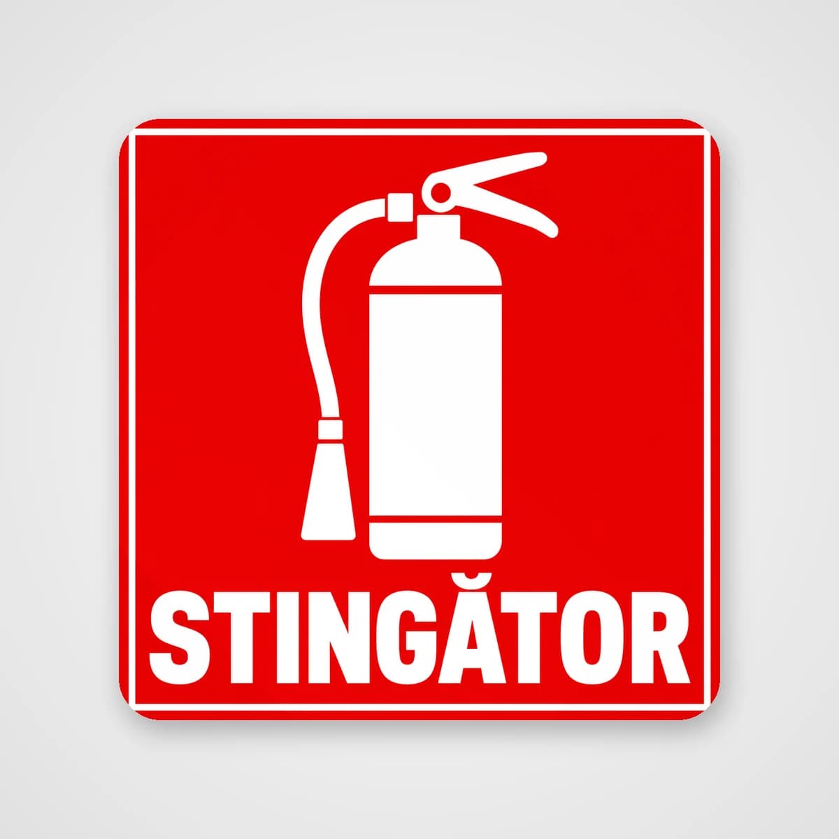 Autocolant Stingător – pictogramă roșie