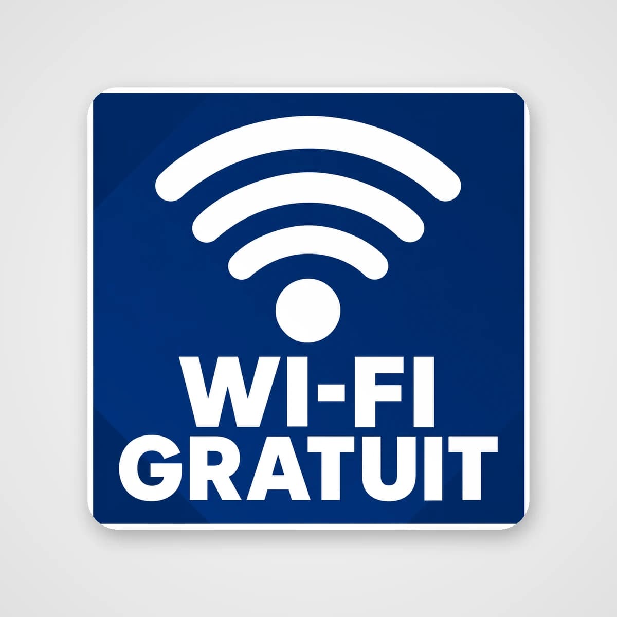 Autocolant Wi-Fi pentru clienți – simbol wireless