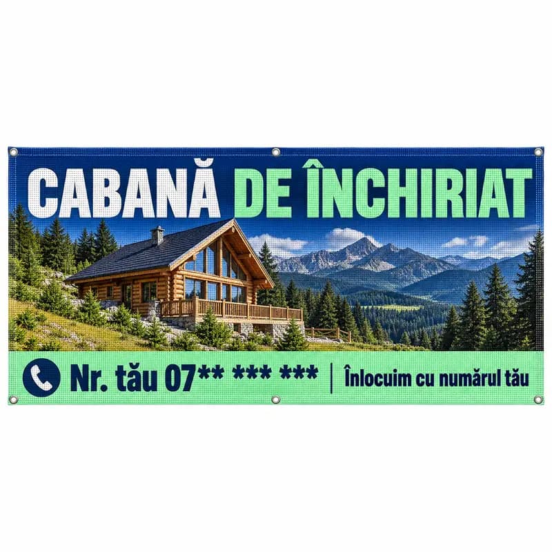 Mesh cabană de închiriat cu numărul tău