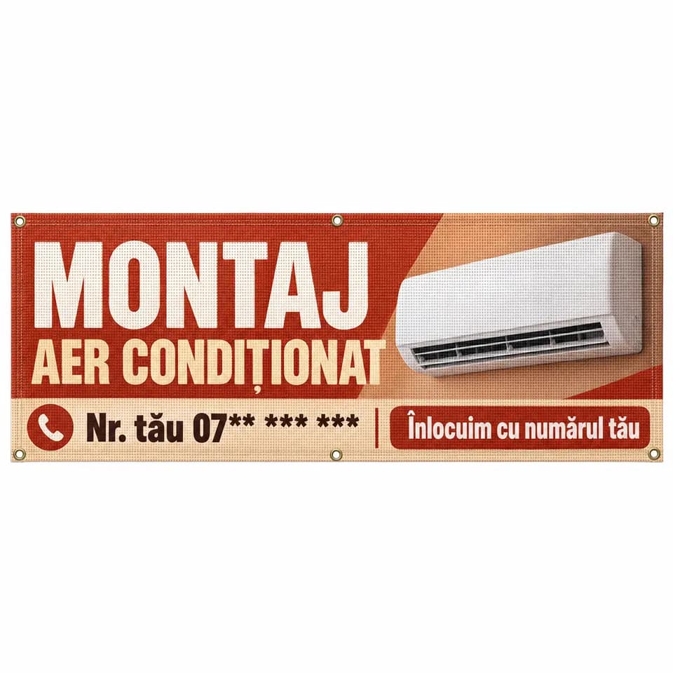 Mesh montaj aer condiționat cu numărul tău