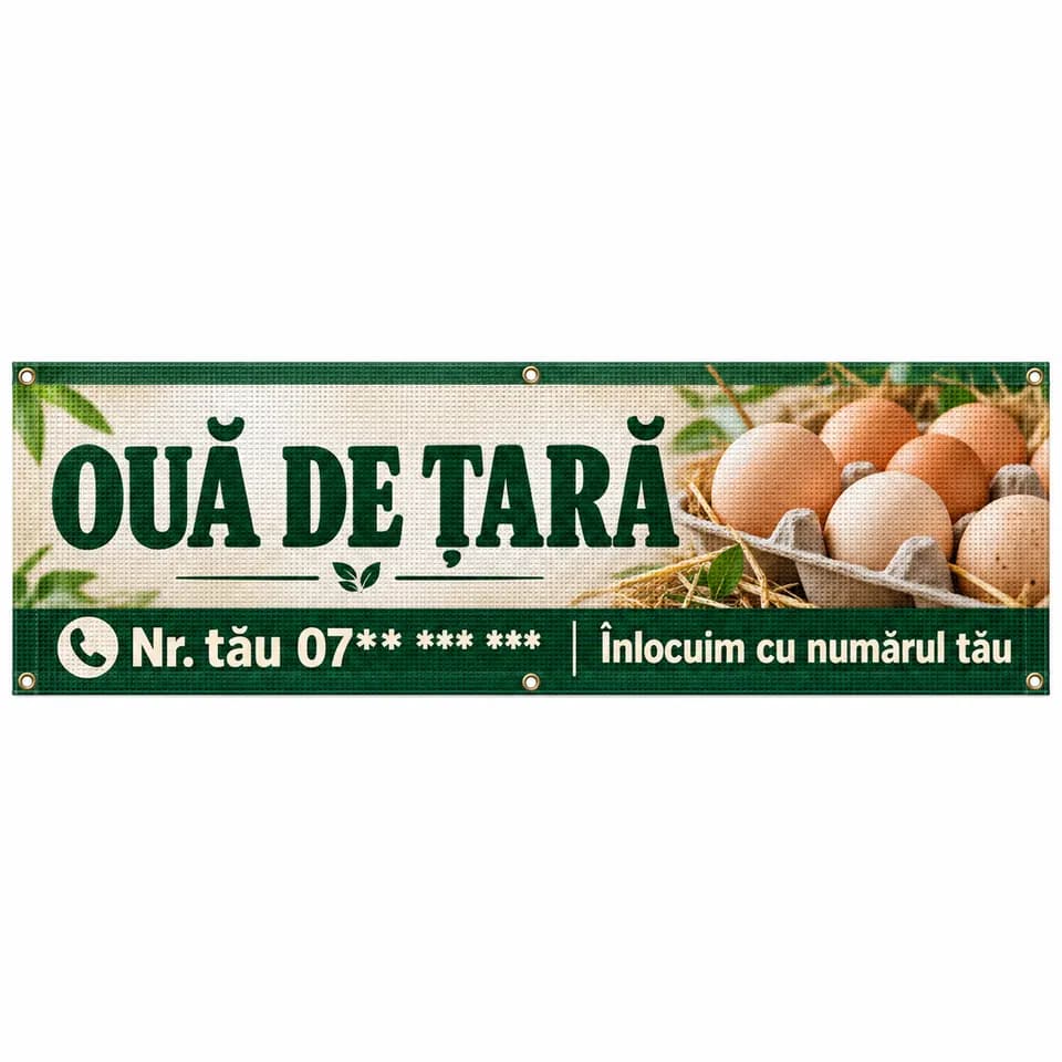 Mesh ouă de țară cu numărul tău