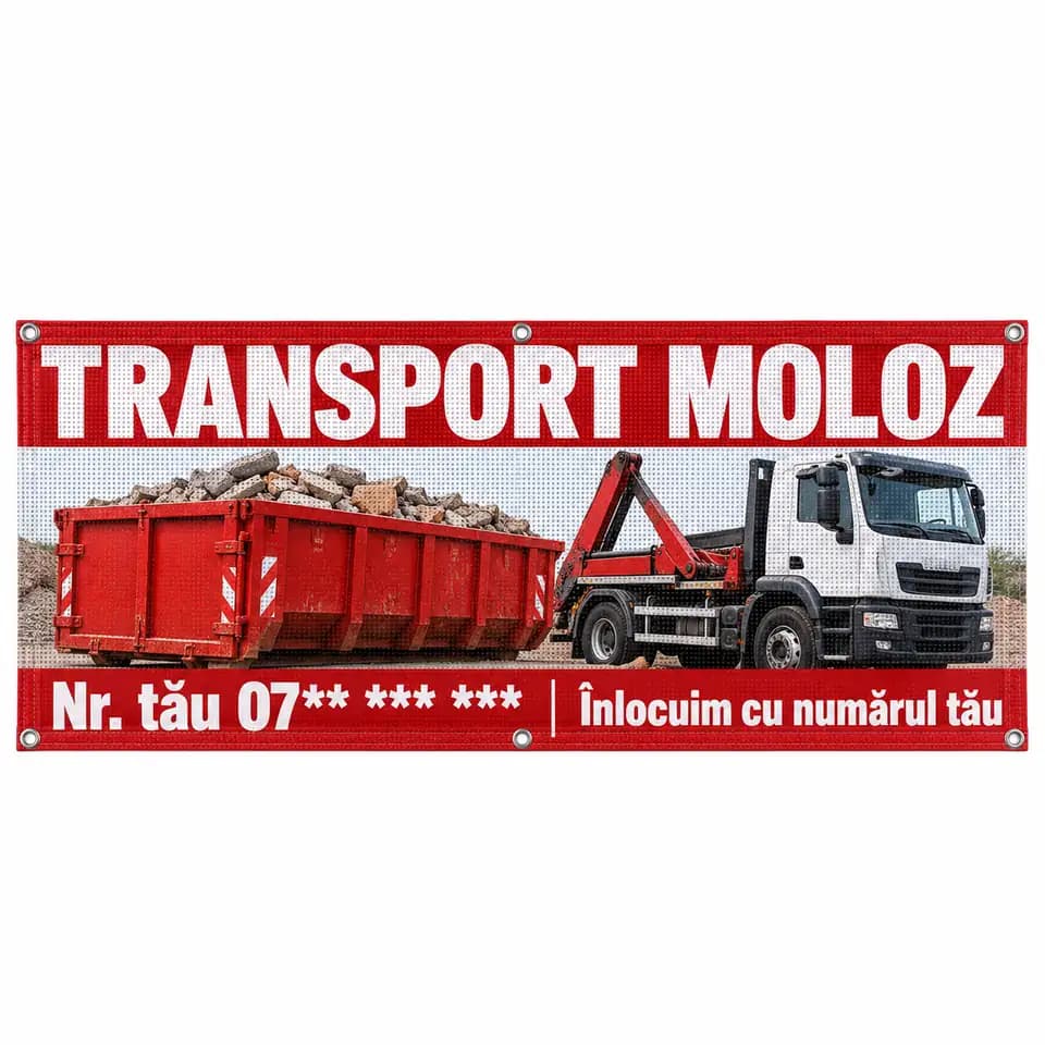 Mesh transport moloz cu numărul tău