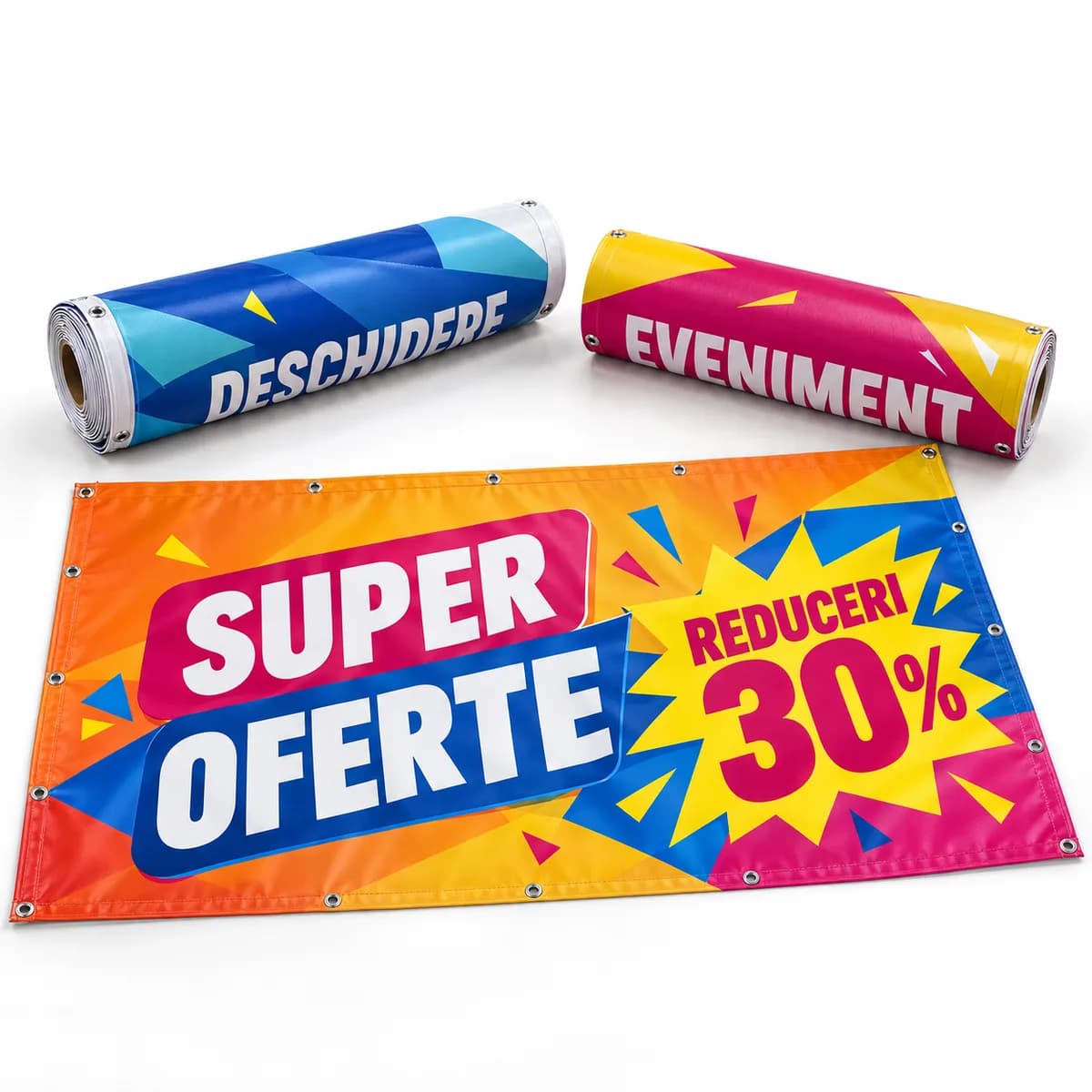 Pachet 3 bannere 200×100 cm