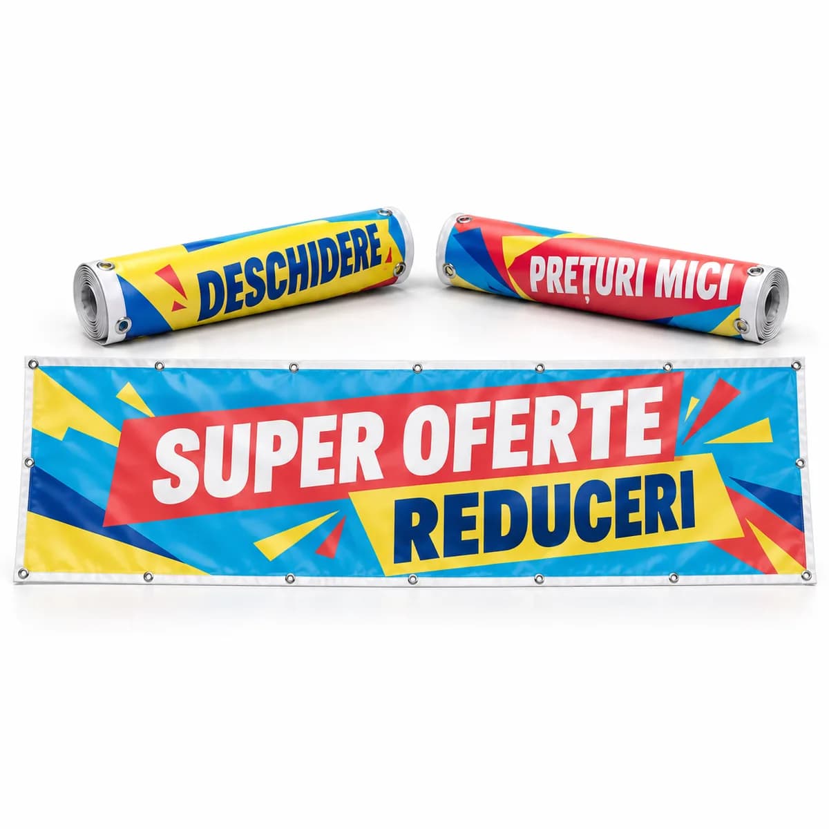 Pachet 3 bannere 300×100 cm