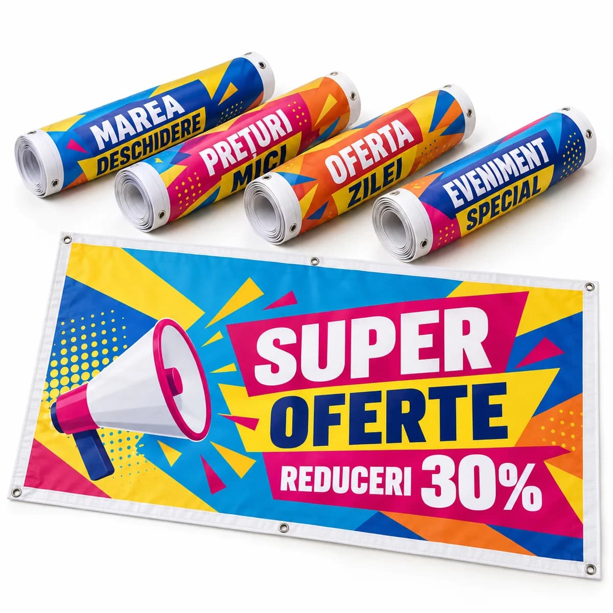 Pachet 5 bannere 150×100 cm