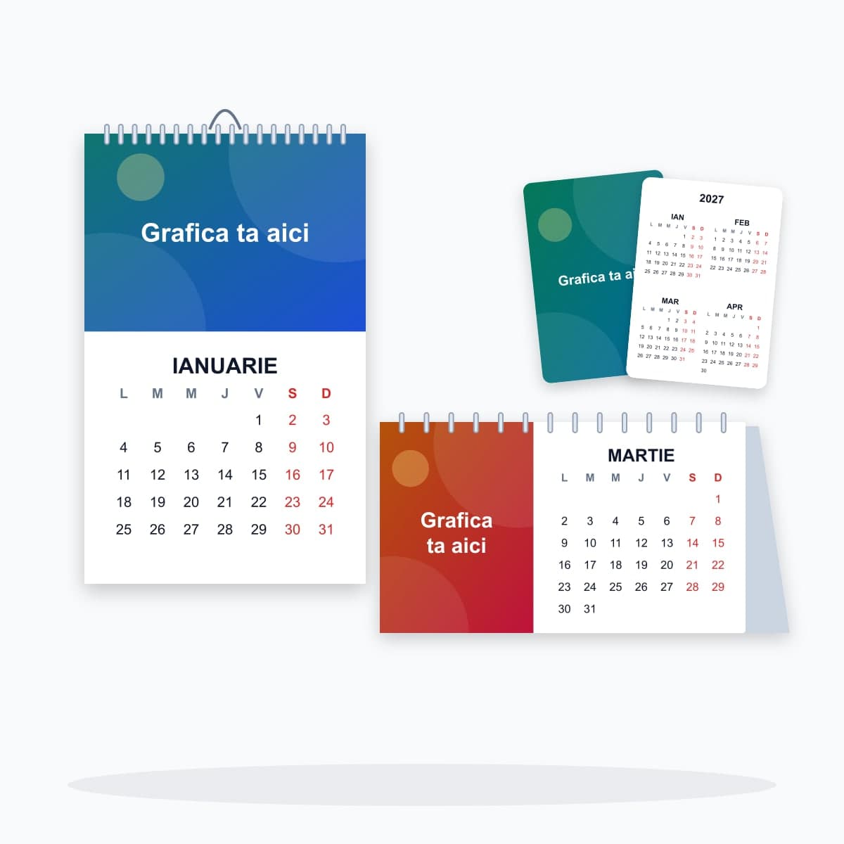 Calendare 2027 personalizate