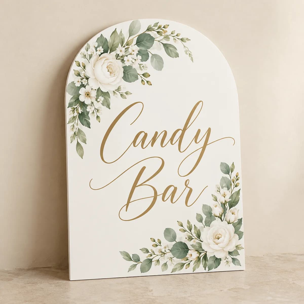 Semn Candy Bar pe PVC botanic