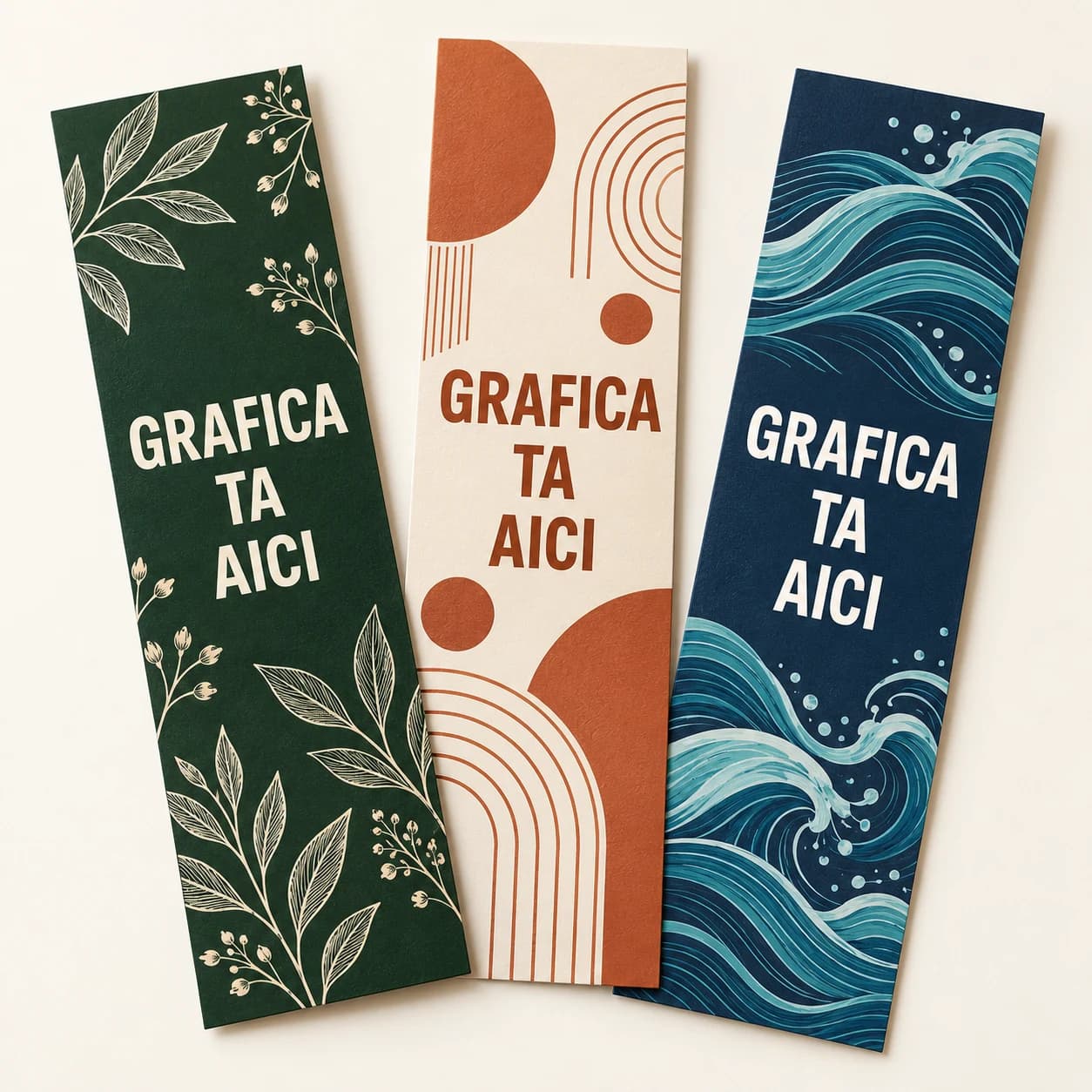 Semne de carte personalizate 50×200 mm – grafica ta aici